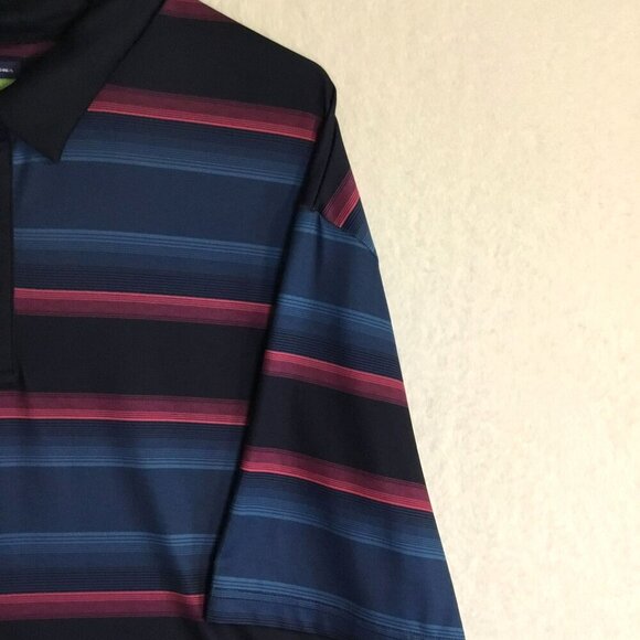 Ben Hogan Performance 3-Button Men's Golf Polo Sz XXXL Colorful Striped Lined - Picture 6 of 15
